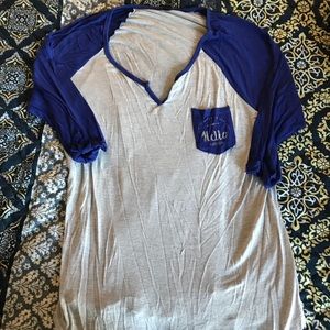 Cute plus size baseball tee 1x